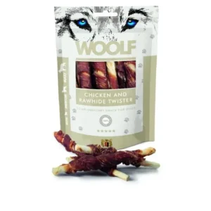 WOOLF Chicken And Rawhide Twister, 100 g