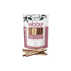 WOOLF Long Chicken and Cod Sandwich, 100 g