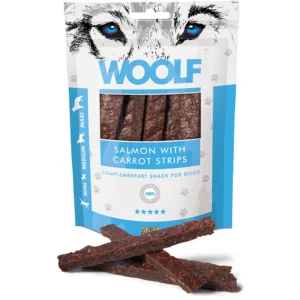 WOOLF Salmon With Carrot Strips, 100 g